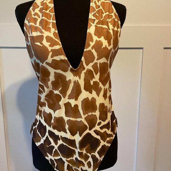 Vintage Sexy Side Cutout Swimsuit - Picture 3 of 9